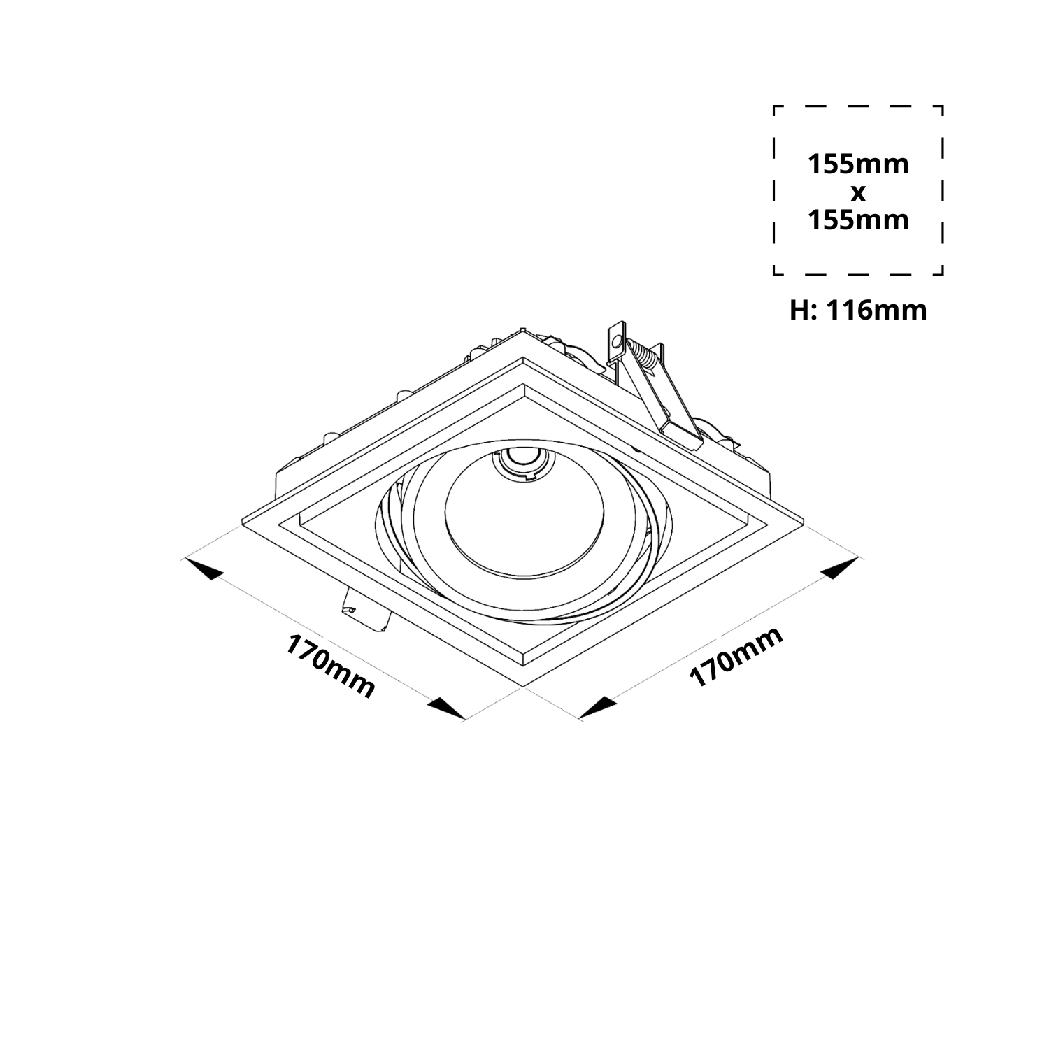DLV-R GIMBAL CONFIG 1 - LINE DRAWING