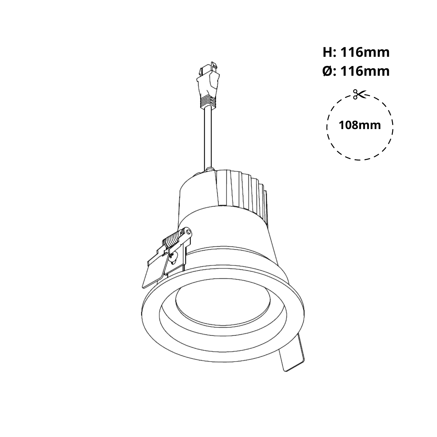 DLV-R 4 INCH - LINE DRAWING DIM 2024